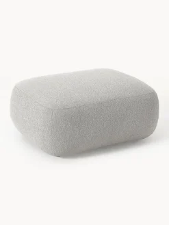 Westwing Collection Diván sofá en tejido bouclé Sofia^ Reposapiés|Sofás