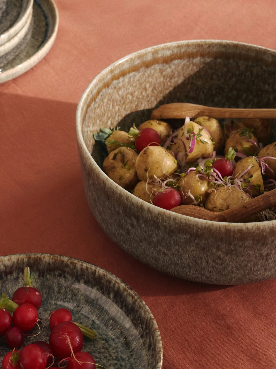 Westwing Collection Ensaladera artesanal con esmalte reactivo Danza^ Cuencos Y Platos De Servir|Vajillas Completas