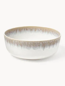 Westwing Collection Ensaladera artesanal con esmalte reactivo Danza