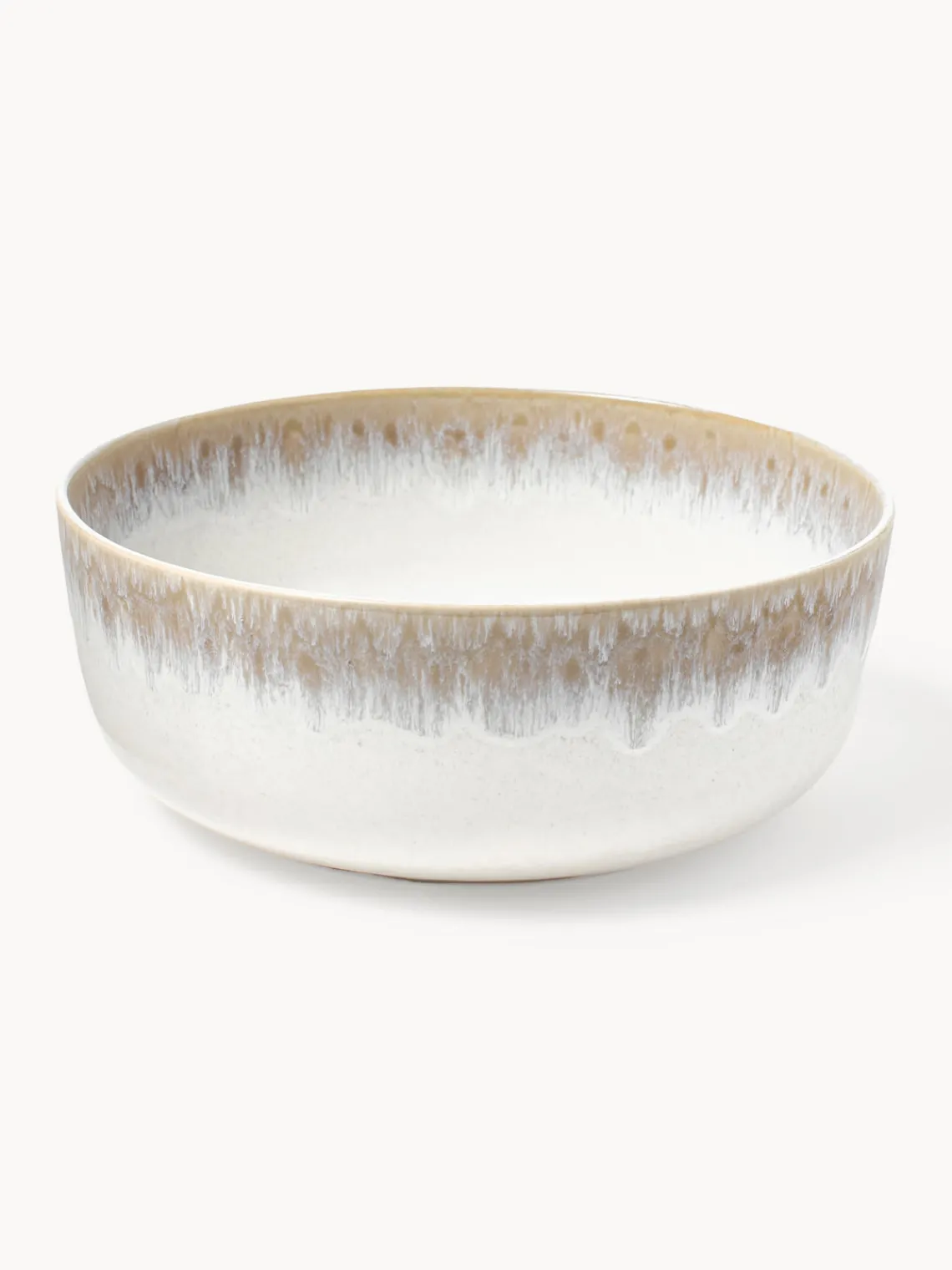 Westwing Collection Ensaladera artesanal con esmalte reactivo Danza