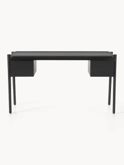 Westwing Collection Escritorio de madera con cajones Libby