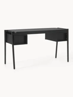 Westwing Collection Escritorio de madera con cajones Libby