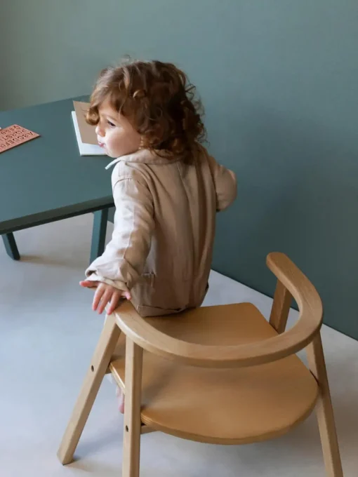 Nobodinoz Escritorio infantil de madera de haya Growing Green^Niños Decoración Infantil|Mesas Y Sillas Infantiles