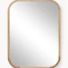 Westwing Collection Espejo de pared de madera de roble Levan^ Jarrones|Espejos De Pared