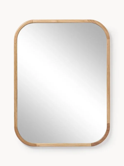 Westwing Collection Espejo de pared de madera de roble Levan^ Jarrones|Espejos De Pared