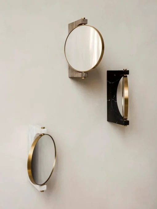 Audo Copenhagen Espejo tocador redondo de mármol de pared Pepe^ Espejos De Maquillaje|Jarrones