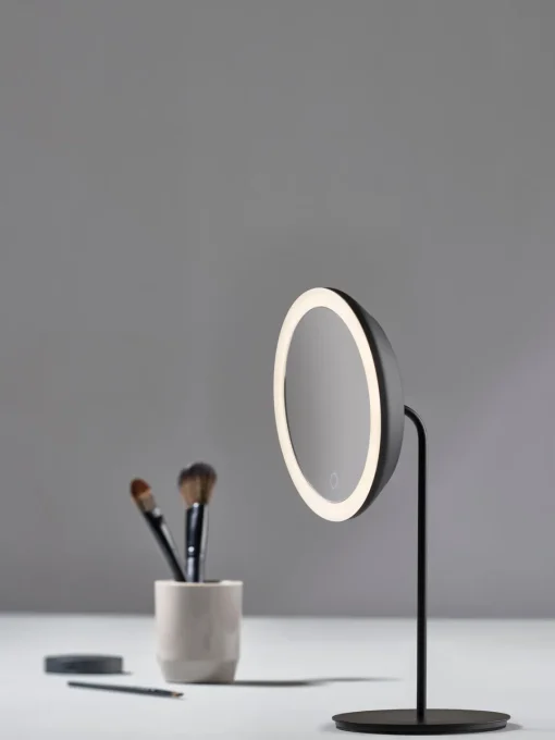 Zone Denmark Espejo tocador redondo Maguna, con aumento e iluminación^ Espejos De Maquillaje|Jarrones
