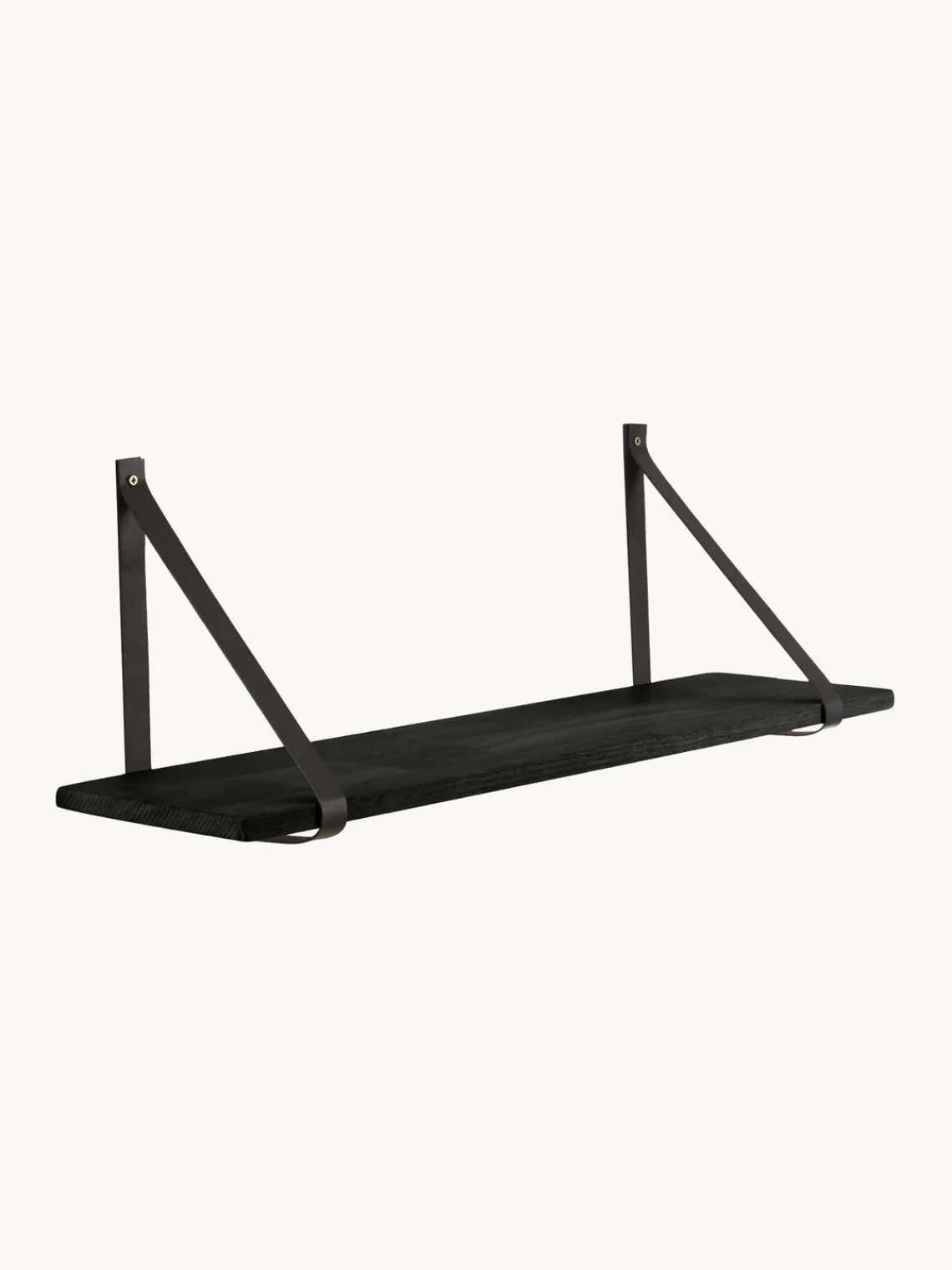 House Nordic Estante de pared con correas de cuero Forno