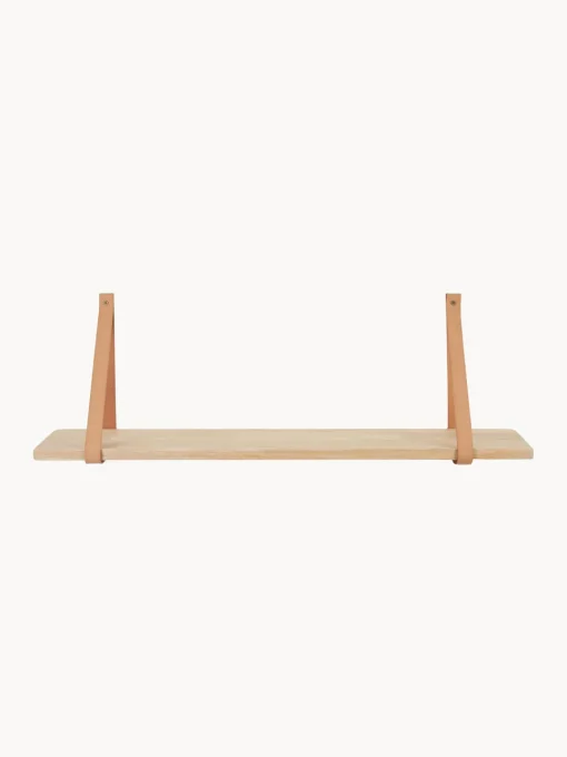 House Nordic Estante de pared con correas de cuero Forno