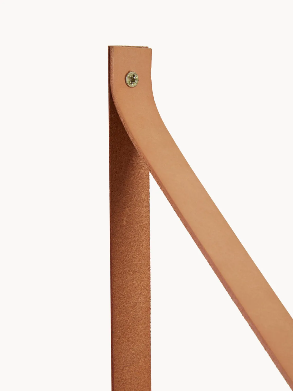 House Nordic Estante de pared con correas de cuero Forno