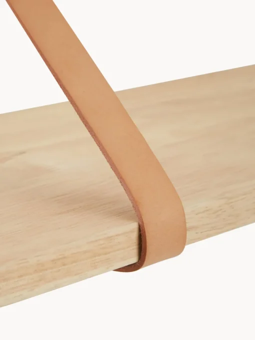House Nordic Estante de pared con correas de cuero Forno