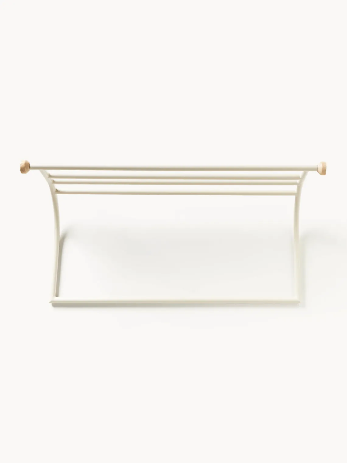 Westwing Collection Estante de pared con gancho de travertino Disa