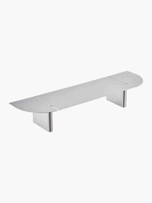 blomus Estante de pared de acero inoxidable Oru