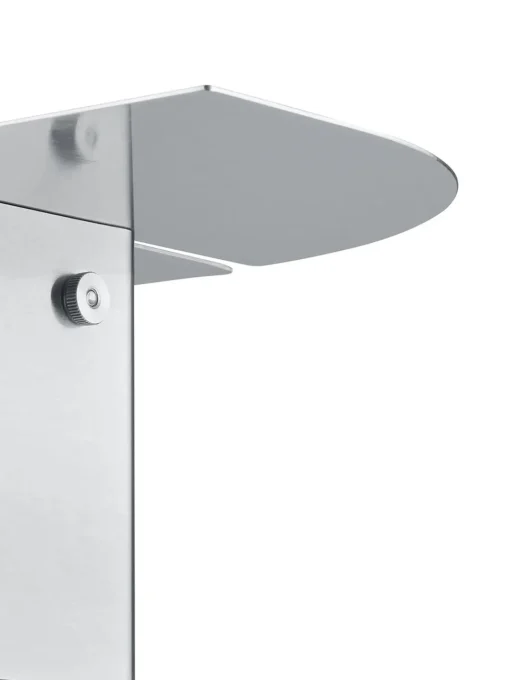 blomus Estante de pared de acero inoxidable Oru