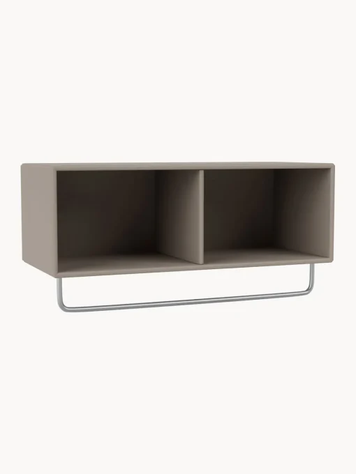 Montana Furniture Estante de pared de madera con perchero Coat