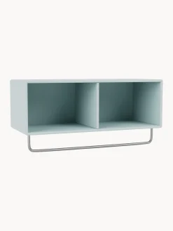 Montana Furniture Estante de pared de madera con perchero Coat