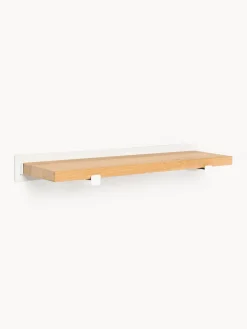 Westwing Collection Estante de pared de madera de roble Ally, 60 cm^ Estanterías De Pared