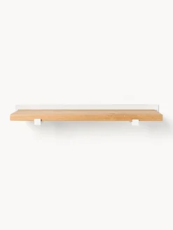 Westwing Collection Estante de pared de madera de roble Ally, 60 cm^ Estanterías De Pared
