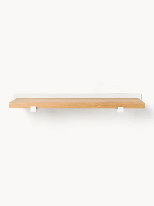 Westwing Collection Estante de pared de madera de roble Ally, 60 cm^ Estanterías De Pared