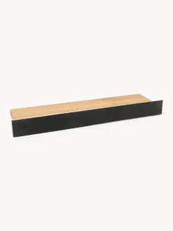 Westwing Collection Estante de pared de madera de roble Ally, 60 cm^ Estanterías De Pared