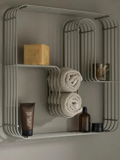 AYTM Estante de pared de metal Curva