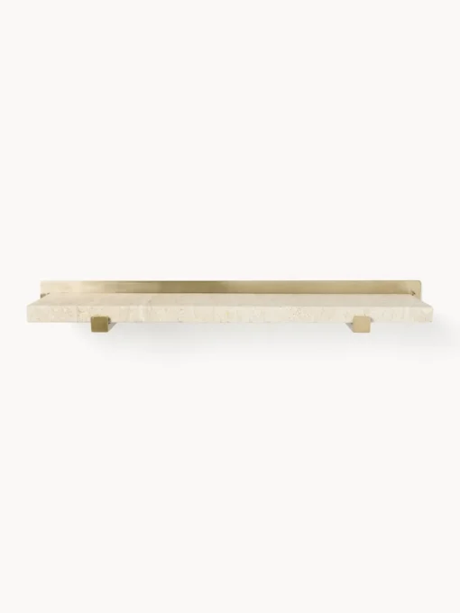 Westwing Collection Estante de pared de mármol Ally, 60 cm^ Estanterías De Pared