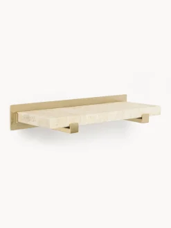 Westwing Collection Estante de pared pequeño de mármol Ally, 40 cm^ Estanterías De Pared