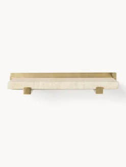 Westwing Collection Estante de pared pequeño de mármol Ally, 40 cm^ Estanterías De Pared