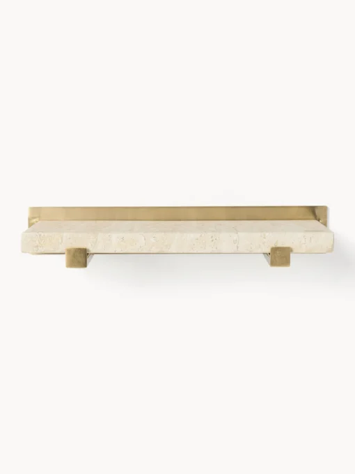 Westwing Collection Estante de pared pequeño de mármol Ally, 40 cm^ Estanterías De Pared