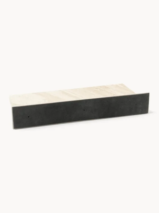 Westwing Collection Estante de pared pequeño de mármol Ally, 40 cm^ Estanterías De Pared
