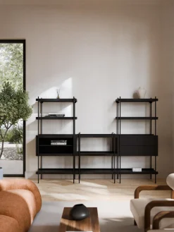 Westwing Collection Estantería alta con caja abierta Rio