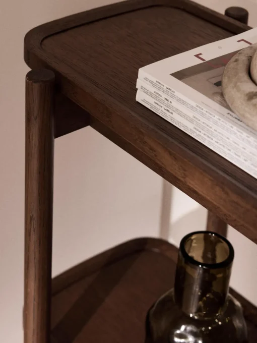 Westwing Collection Estantería baja de madera Libby^ Librerías|Estanterías