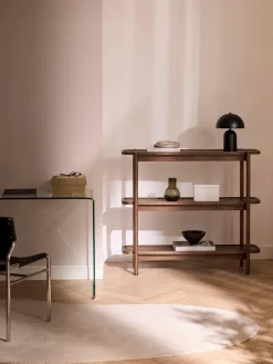 Westwing Collection Estantería baja de madera Libby^ Librerías|Estanterías