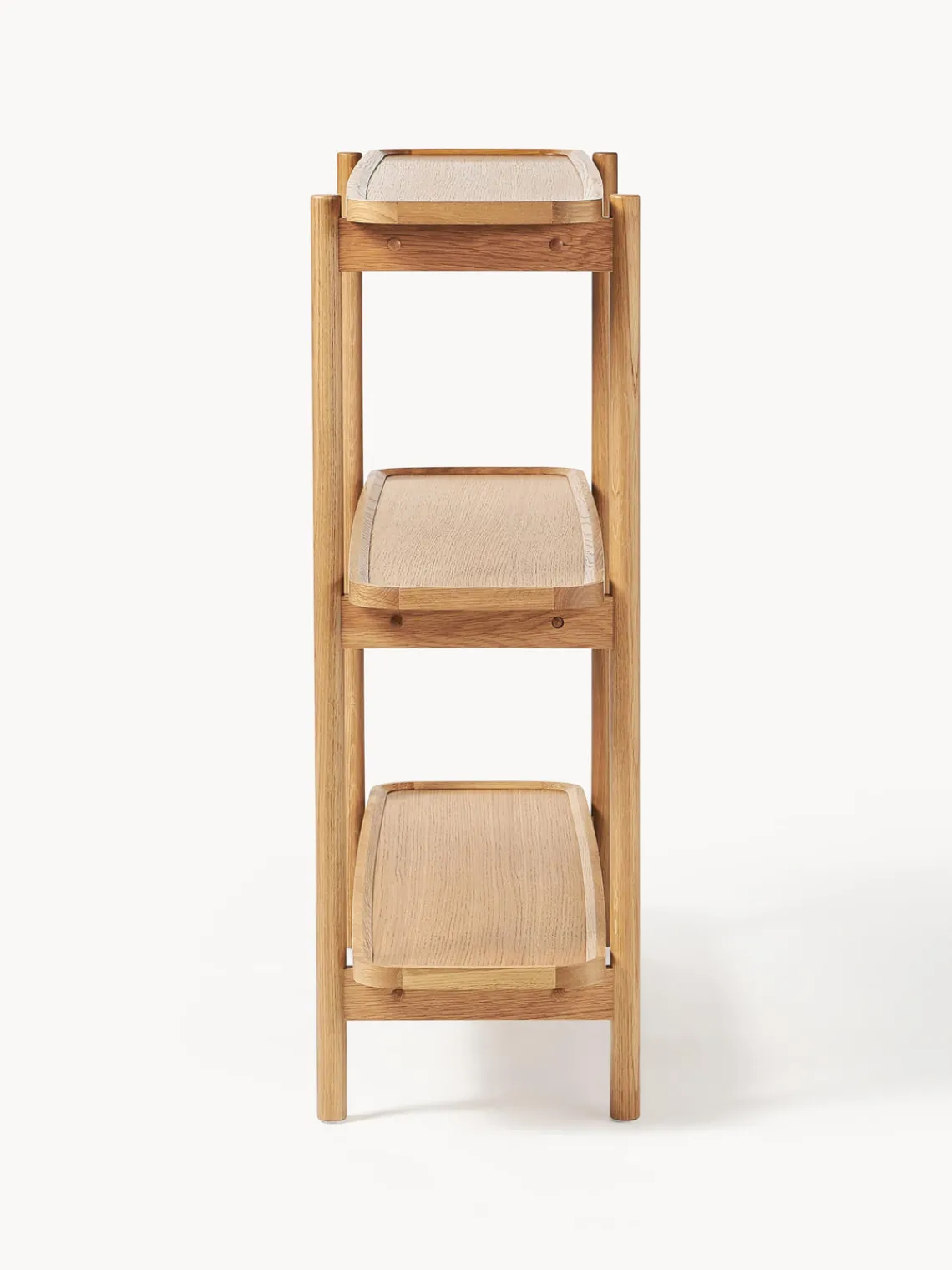 Westwing Collection Estantería baja de madera Libby^ Librerías|Estanterías
