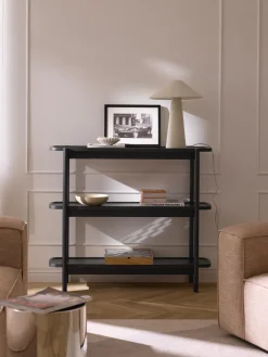 Westwing Collection Estantería baja de madera Libby