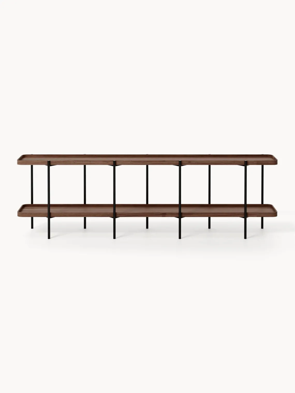 Westwing Collection Estantería baja de madera Renee