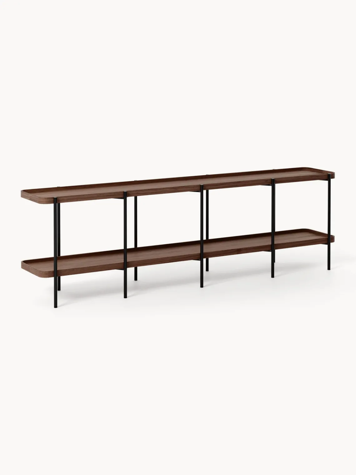 Westwing Collection Estantería baja de madera Renee