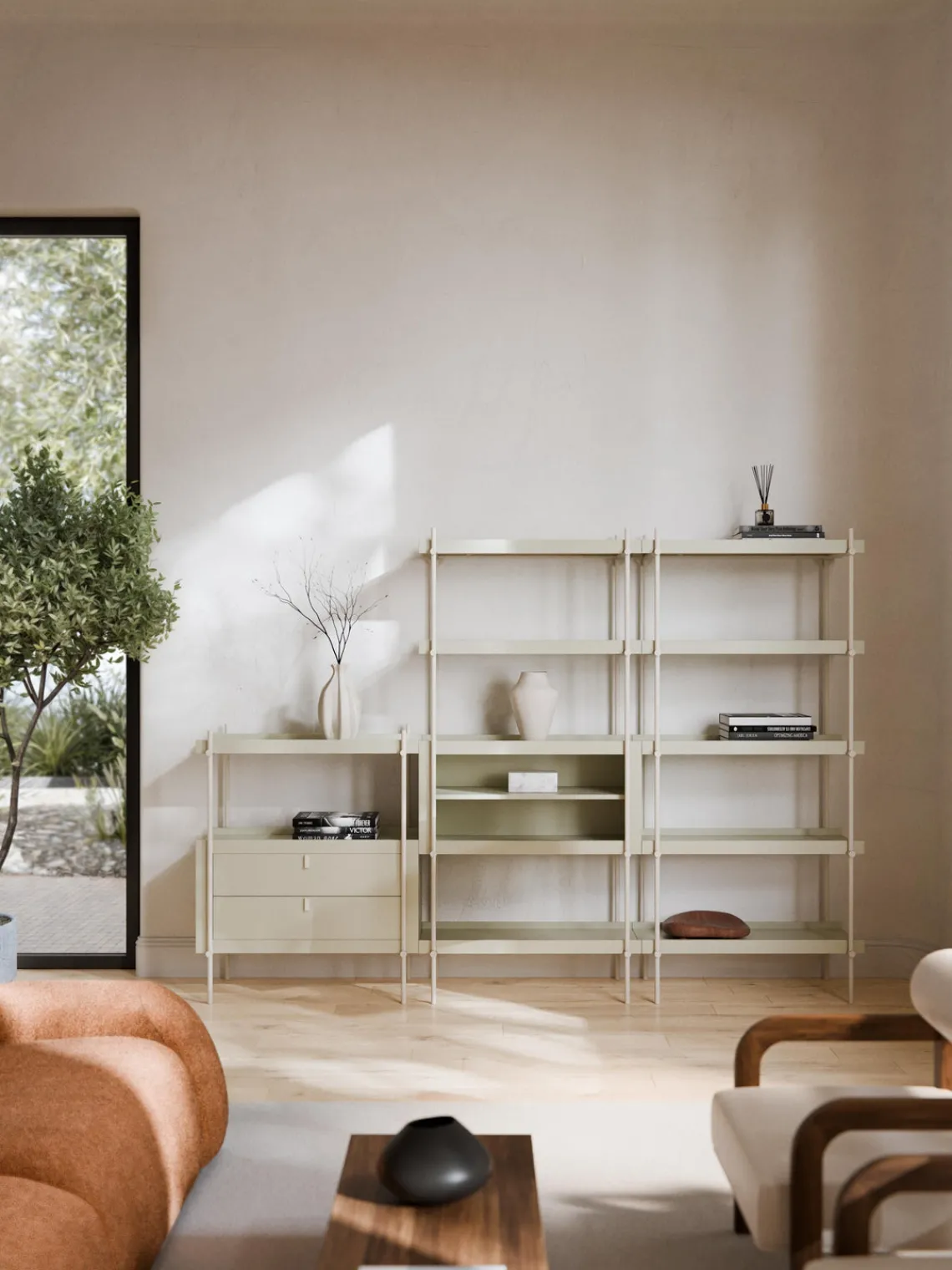 Westwing Collection Estantería con cajones Rio^ Librerías|Estanterías