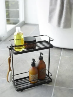Yamazaki Estantería de baño con ruedas Tower