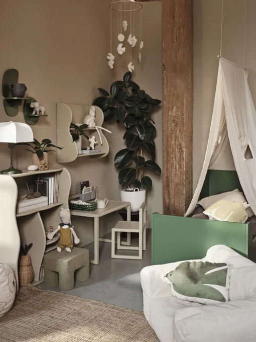 Ferm Living Kids Estantería de madera Slope^Niños Decoración Infantil|Estanterías Infantiles