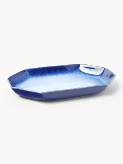 Westwing Collection Fuente artesanal con esmalte reactivo Vinci