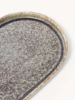 Westwing Collection Fuente artesanal con esmalte reactivo Danza