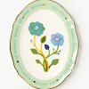 Bitossi Home Fuente artesanal de porcelana Floreal