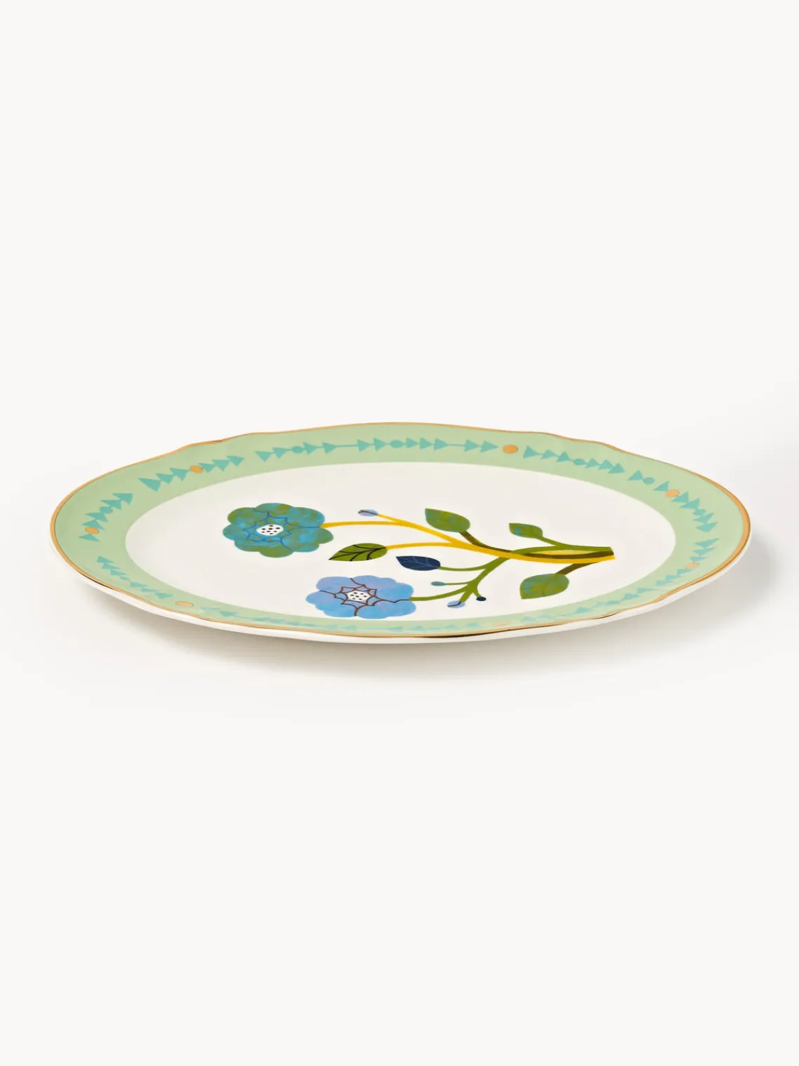 Bitossi Home Fuente artesanal de porcelana Floreal