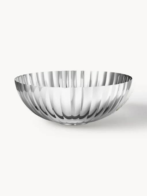 GEORG JENSEN Fuente de acero inoxidable con relieves Bernadotte