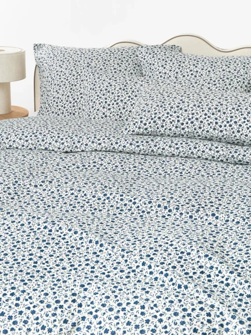 Westwing Collection Funda de almohada de algodón lavado con fino estampado floral Nolana^ Fundas De Almohadas|Mantas