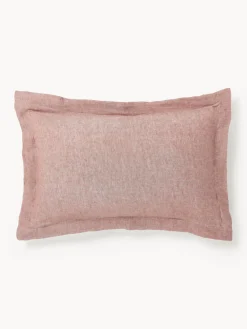 Westwing Collection Funda de almohada de lino con dobladillo Linna