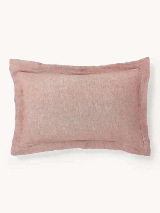 Westwing Collection Funda de almohada de lino con dobladillo Linna