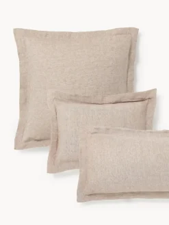 Westwing Collection Funda de almohada de lino con ribete Linna^ Fundas De Almohadas|Mantas