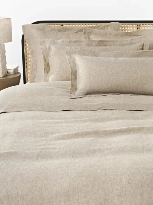 Westwing Collection Funda de almohada de lino con ribete Linna^ Mantas|Fundas De Almohadas